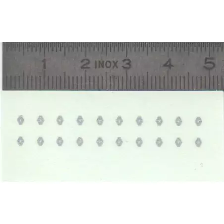 Décalcomanie - 20 logos Renaults - Ech. 1:43