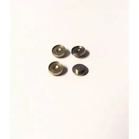 Support de phares en laiton chromé ø5 - Lot de 4