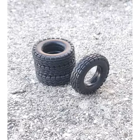Pneus souples par 4 - ø intérieur 11mm - Ech. 1:43