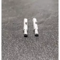 Sortie échappement avec silencieux - White Metal - Ech 1:43 - X2