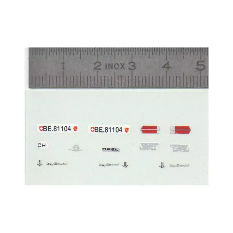 Décalcomanie - OPEL - Ech. 1:43