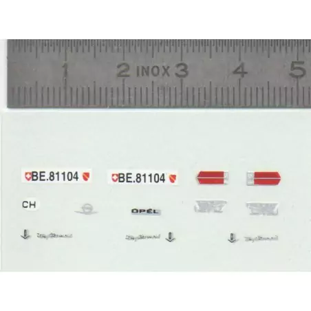 Décalcomanie - OPEL - Ech. 1:43