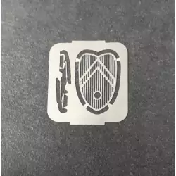 Calandre + Essuie Glace - CITROËN 2CV - Ech. 1:43 - Photodécoupe