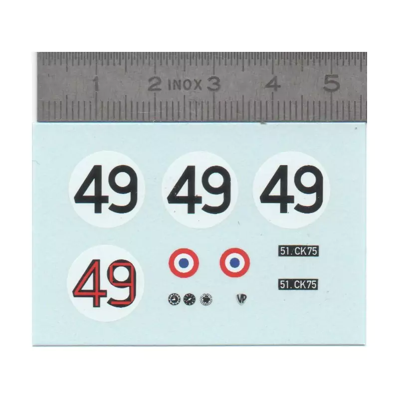 Décalcomanie - N°49 - Ech 1:43