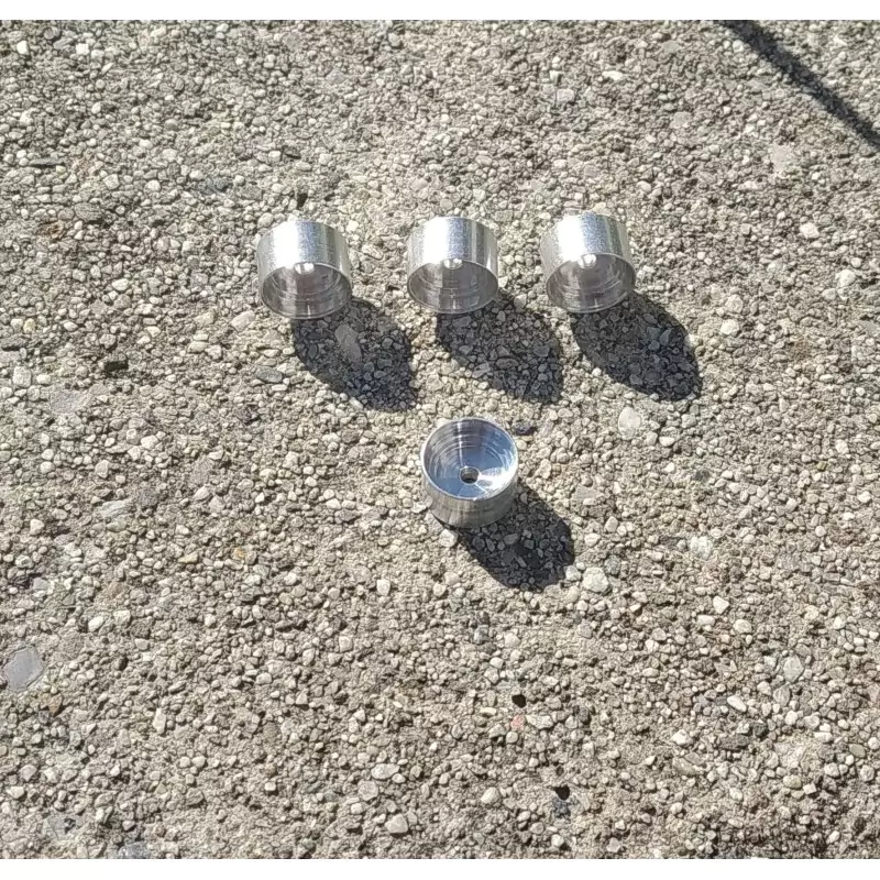 5 Jantes profondes en aluminium pour insert de ø 7.10 mm