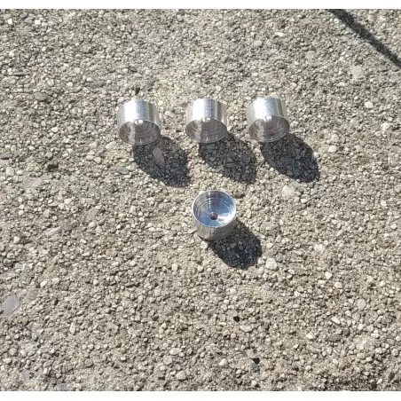 5 Jantes profondes en aluminium pour insert de ø 7.10 mm