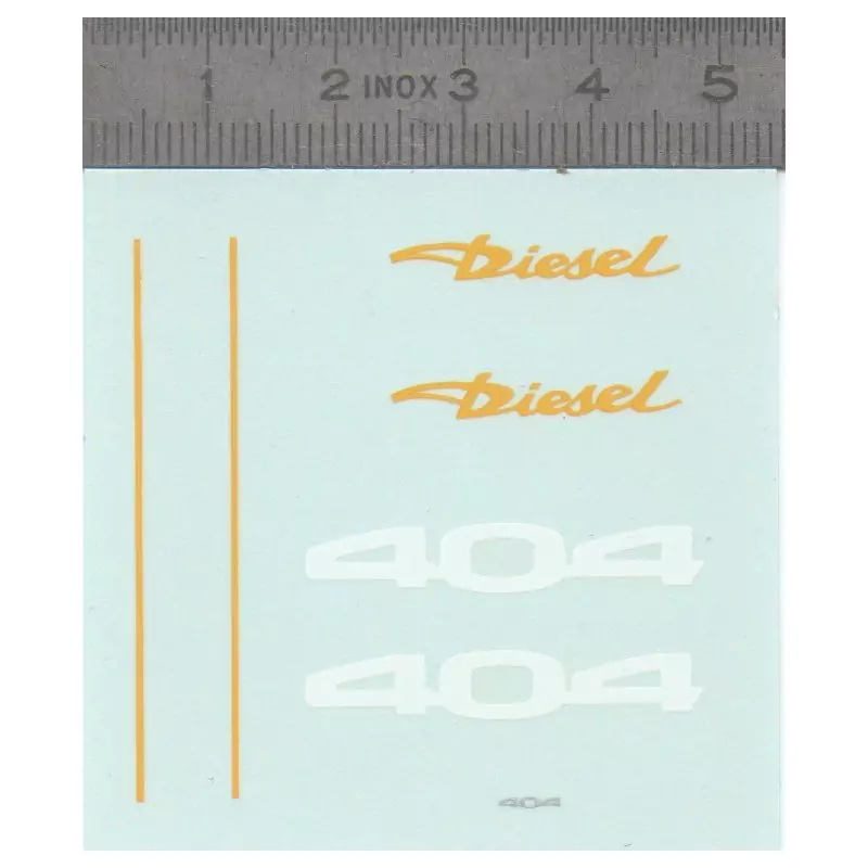 Décalcomanie- PEUGEOT 404 Diesel - Ech 1:43