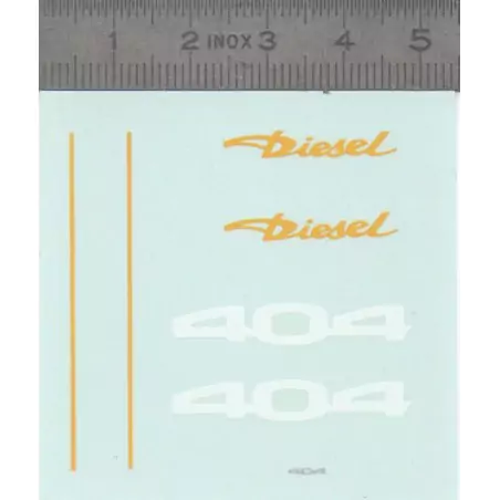 Décalcomanie- PEUGEOT 404 Diesel - Ech 1:43