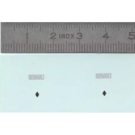 Décalcomanie - RENAULT - Ech 1:43