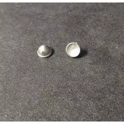 Phares X2 Ø 6mm - Ech. 1:43 - Metal blanc