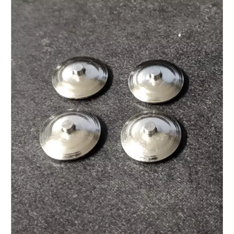 Inserts en laiton - Ø 11 mm - Ech. 1:43 - Traitement chrome - CPC