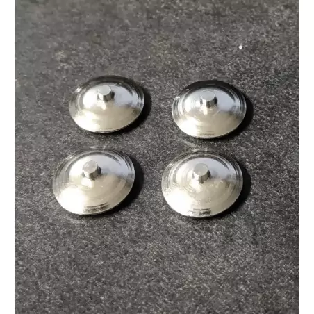 Inserts en laiton - Ø 11 mm - Ech. 1:43 - Traitement chrome - CPC