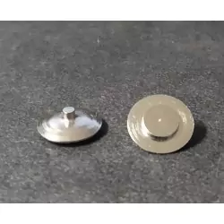 Inserts en laiton - Ø 11 mm - Ech. 1:43 - Traitement chrome - CPC