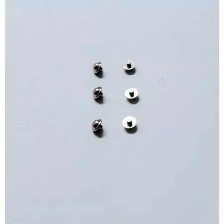 6 phares en laiton chromés ø2.60mm - Ech. 1:43 - CPC
