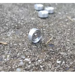 Jantes en alu avec insert en white metal - Ech. 1:43 - ø9.50 mm