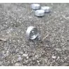 Jantes en alu avec insert en white metal - Ech. 1:43 - ø9.50 mm