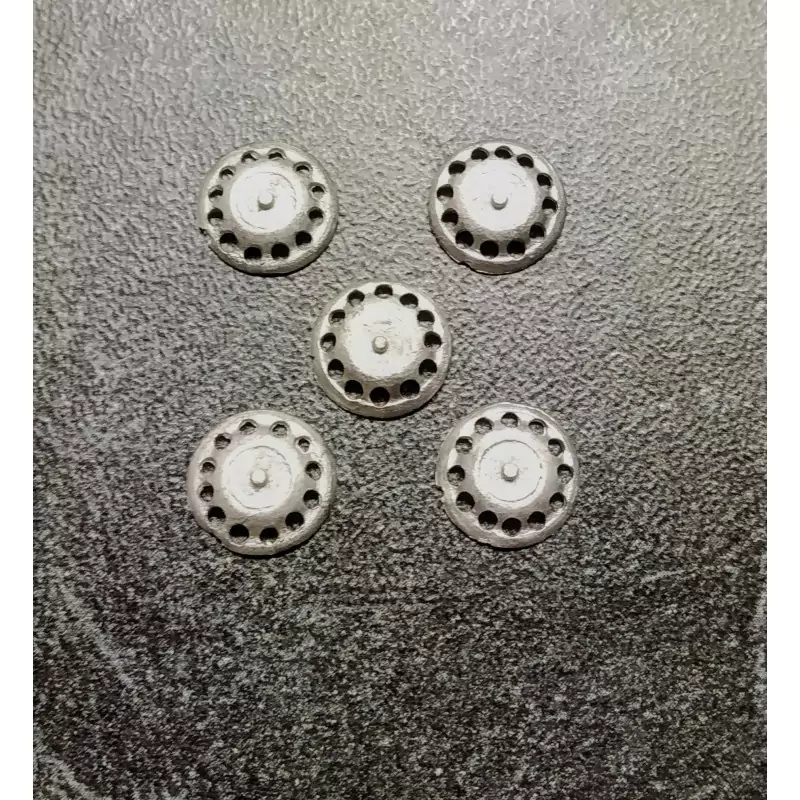 5 Inserts en White Metal - Ø 9 mm - Ech. 1:43