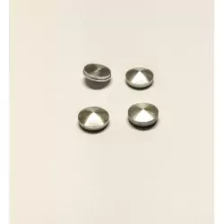 4 Inserts en aluminium- Ø 7.80 mm - Ech. 1:43