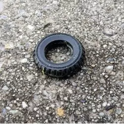 4 Pneus en résine souples - ø19mm - Ech 1:43