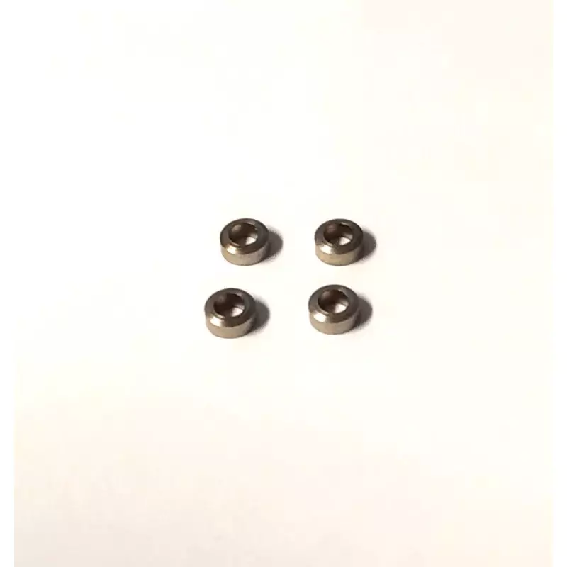 4 Embases ø3.50 en laiton traité - Ech. 1:43