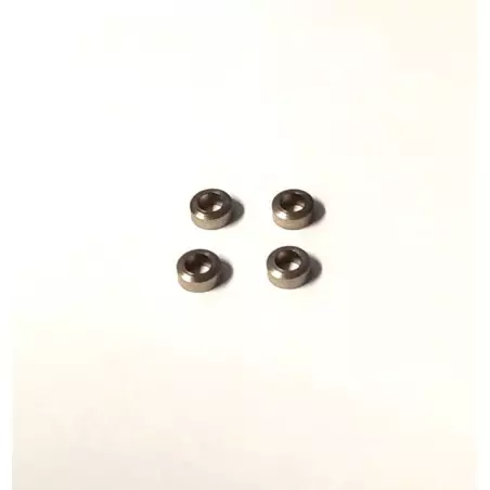 4 Embases ø3.50 en laiton traité - Ech. 1:43