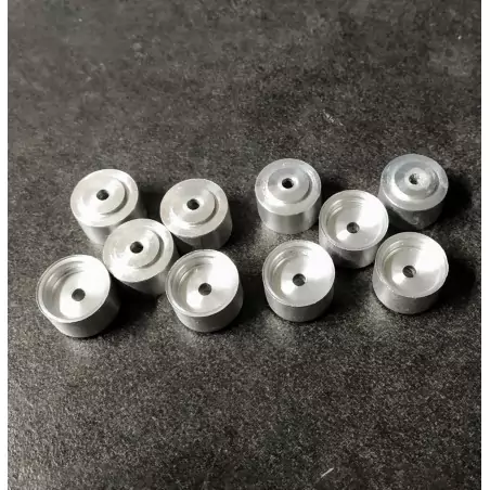 10 Jantes en aluminium Ø11.20mm X 7.60 mm