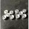10 Jantes en aluminium Ø11.20mm X 7.60 mm