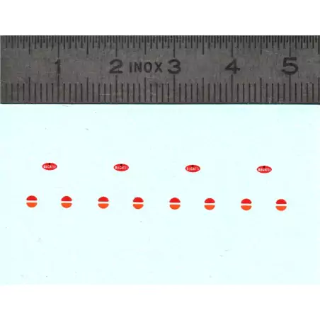 Décalques - Logo et feux pour Bugatti - Ech 1:43