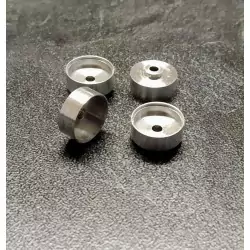 4 Jantes en Aluminium Ø 10.20 x 5mm - Ech 1:43 - CPC Production