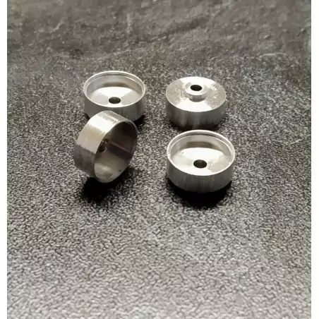 4 Jantes en Aluminium Ø 10.20 x 5mm - Ech 1:43 - CPC Production