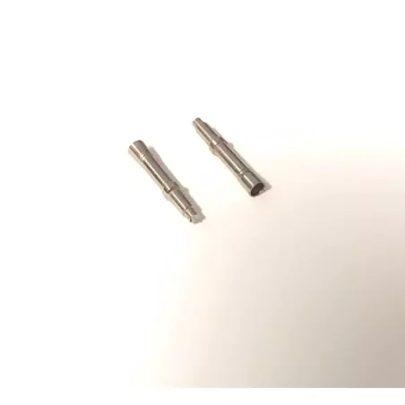 2 Lances incendie en laiton + nickelée - Longueur 15.50 mm - CPC - ...