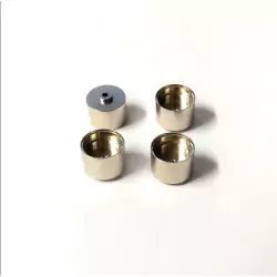 4 Jantes en laiton chromé Ø 10.20 x 8mm - Ech 1:43 - CPC Production