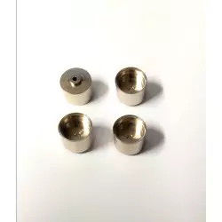 4 Jantes en laiton chromé Ø 10.20 x 8mm - Ech 1:43 - CPC Production