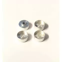 4 Jantes en Aluminium Ø 9.50 x 4.50 mm - Ech 1:43 - CPC