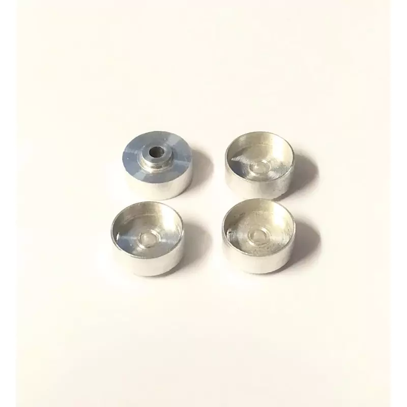 4 Jantes en Aluminium Ø 9.50 x 4.50 mm - Ech 1:43 - CPC