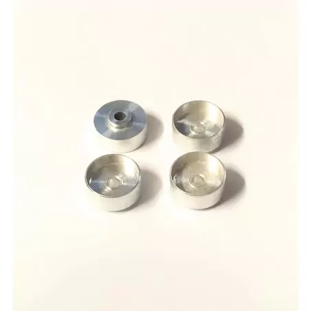 4 Jantes en Aluminium Ø 9.50 x 4.50 mm - Ech 1:43 - CPC
