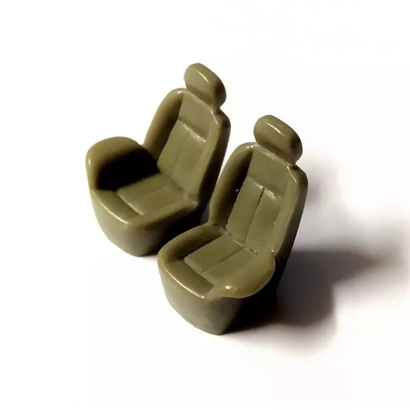 2 Sièges en résine - Gauche et Droite - H. 20 x L 14 mm - 1:43