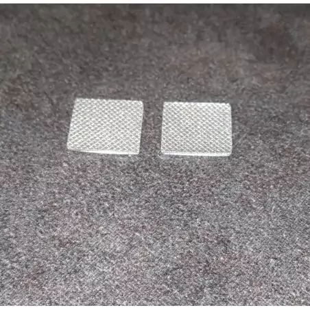 2 Plaques en résine - Peint - 10 x 10.70 mm