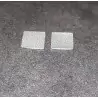 2 Plaques en résine - Peint - 10 x 10.70 mm