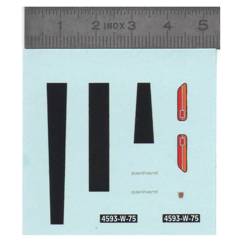 Décalcomanie - Panhard - Ech 1:43