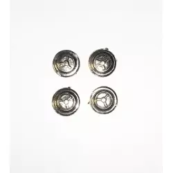 4 Inserts en White Metal - Ø 8 mm - Ech. 1:43