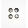 4 Inserts en White Metal - Ø 8 mm - Ech. 1:43
