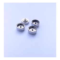 4 Jantes en laiton Ø 12 mm - Laiton Nickelé