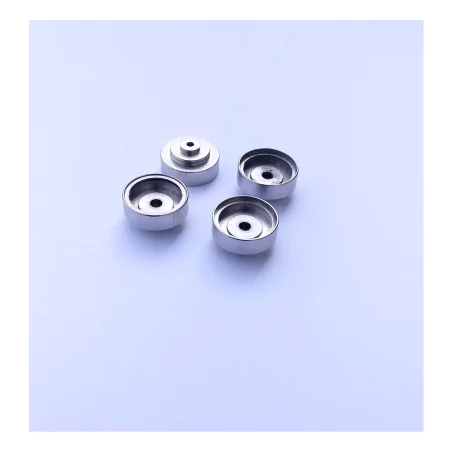 4 Jantes en laiton Ø 12 mm - Laiton Nickelé