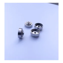 4 Jantes en laiton Ø 12 mm - Laiton Nickelé