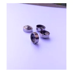 4 Jantes en laiton Ø 12 mm - Laiton Nickelé