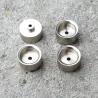 4 jantes en laiton - Traité Nickelage - ø 10.40 mm - CPC Production