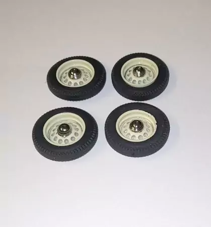 PANHARD - 4 roues complètes - IVOIRE - Ech 1:43 |Pièces et kits pou...