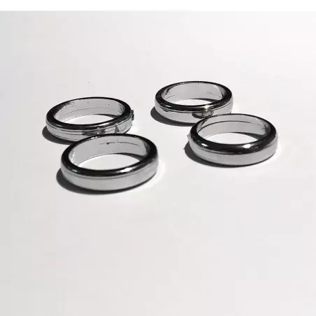 4 caches "roue de secours" Panhard - White Metal - ø18mm