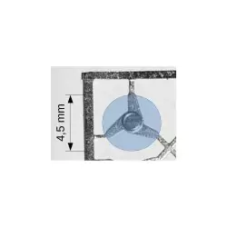 4 Écrous Papillon - Env. ø 4.50 mm - Photodécoupe